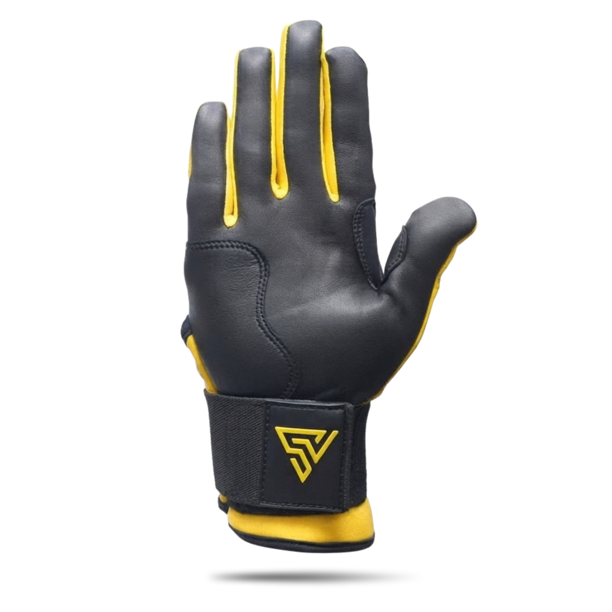 S-VOLTA Premium Wrist Lock Batting Gloves – Yellow / Black