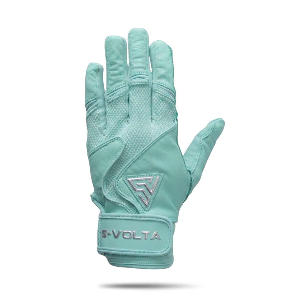 S-VOLTA Premium Cabretta Leather Batting Gloves – Mint Blue