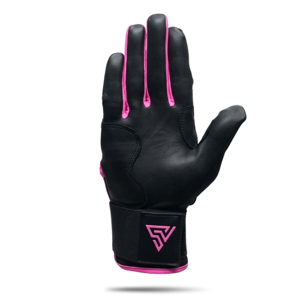 S-VOLTA Premium Wrist Lock Batting Gloves – Black / Pink