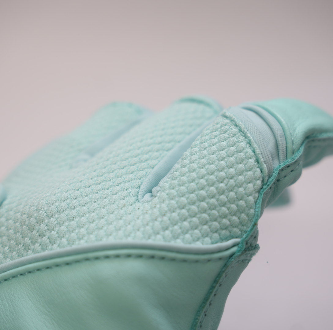 S-VOLTA Premium Cabretta Leather Batting Gloves – Mint Blue