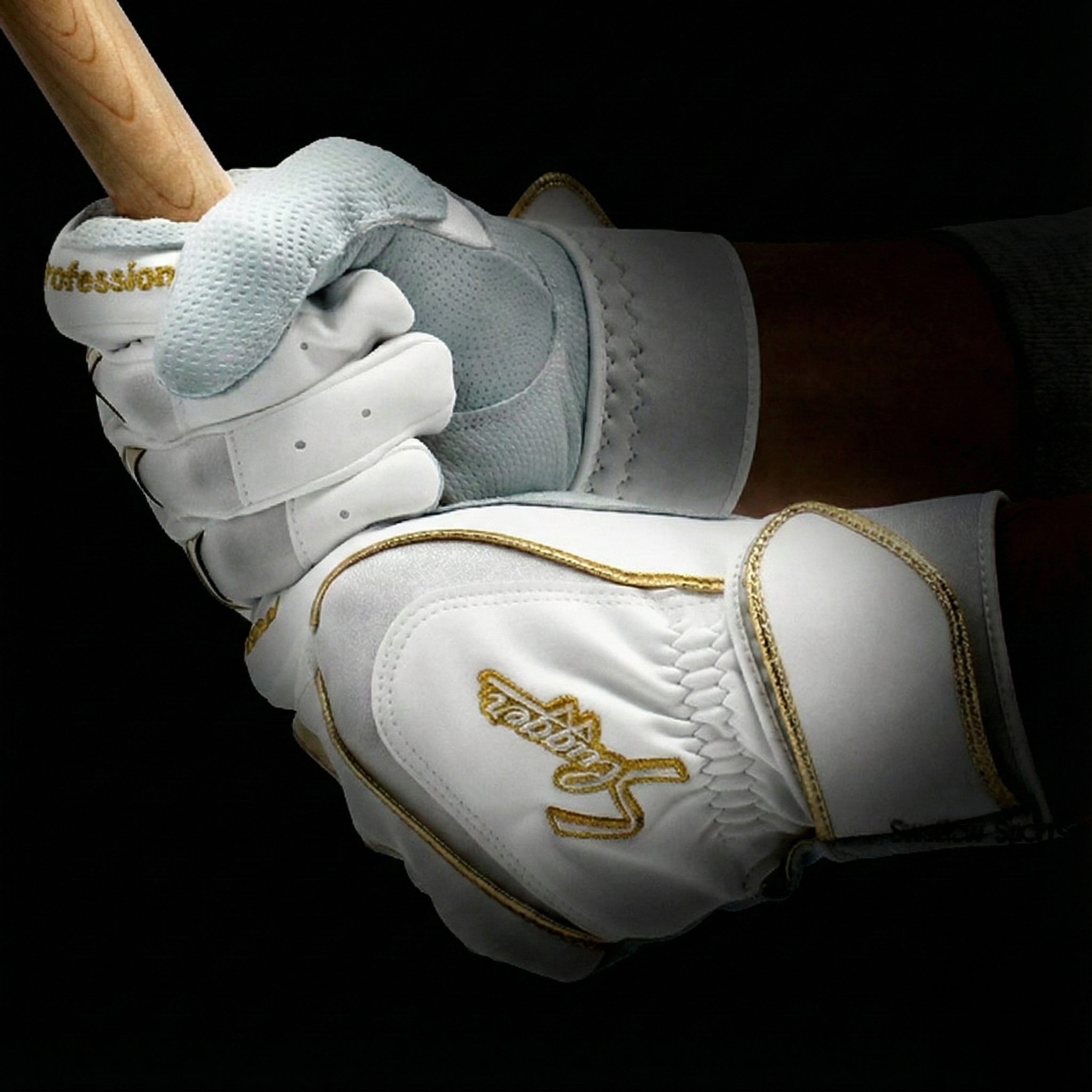 Kubota Slugger S-200 Batting Gloves – Digital-Pattern Grip Material (Both Hands / Adult)