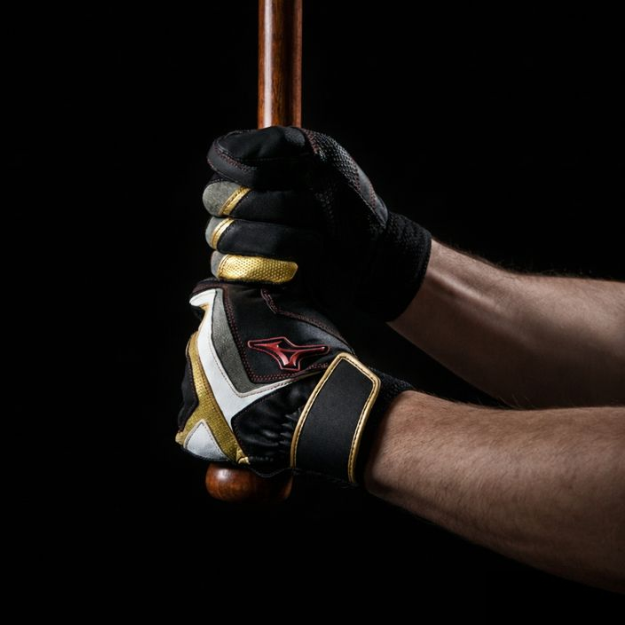 Mizuno Willdrive Red Youth Batting Gloves – POWER Model 3D Cut (Washable / Both Hands)