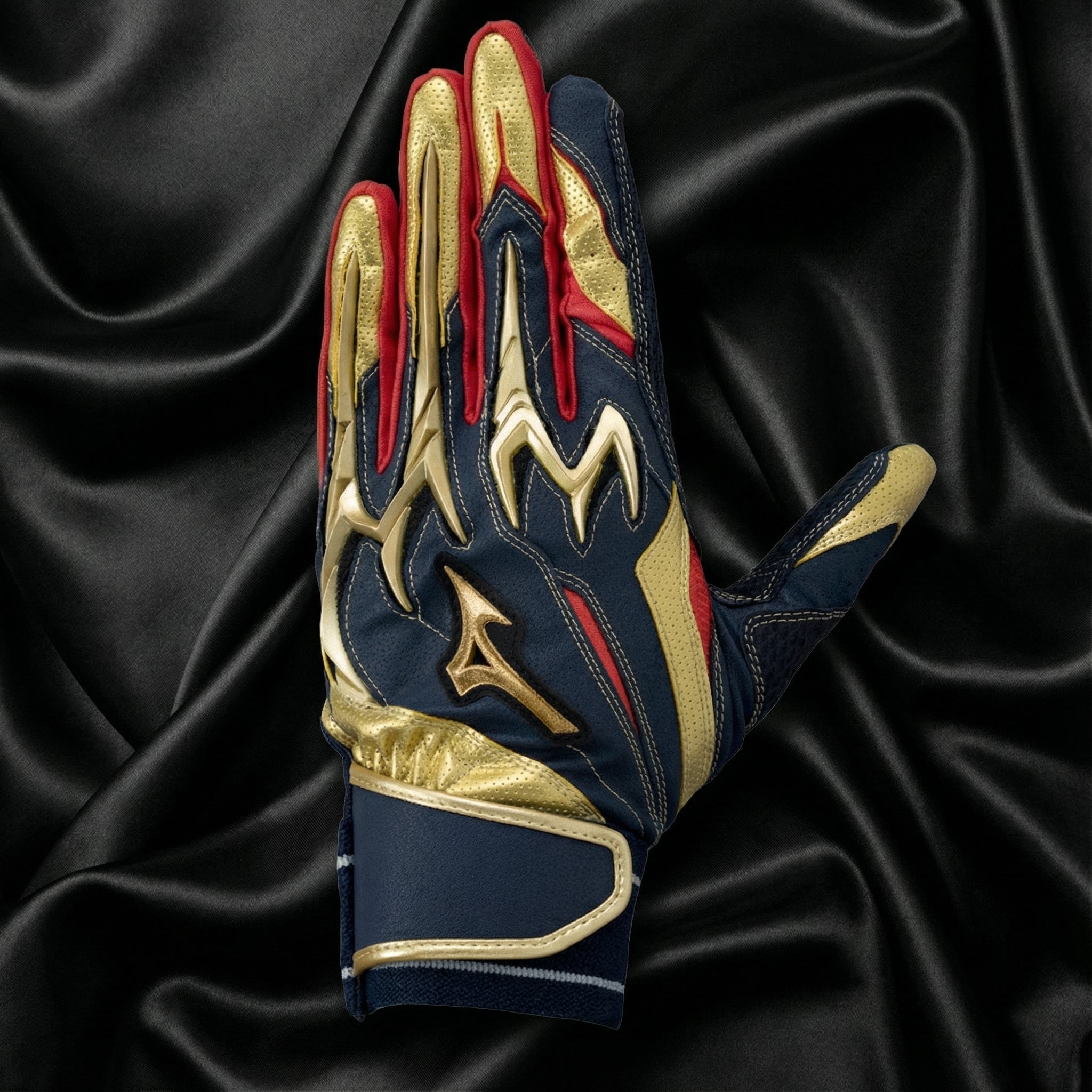 Mizuno Pro Silicon Power Arc DI Batting Gloves 1EJEA250 – Diamond Emboss Sheepskin Palm (Adult / Both Hands)