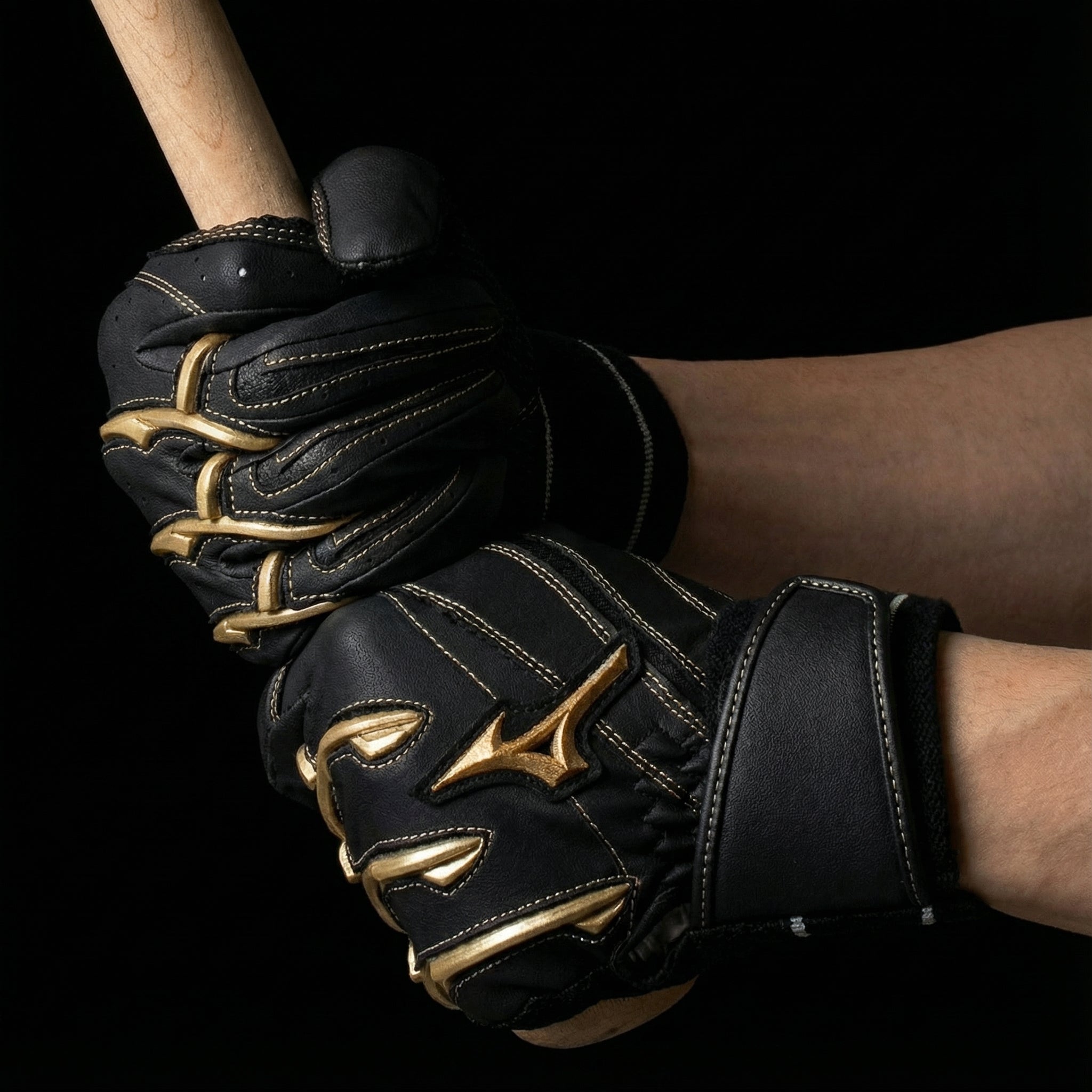 Mizuno Pro PowerArc Batting Gloves 1EJEA850 – Diamond Emboss Sheepskin Palm (Adult / Both Hands)