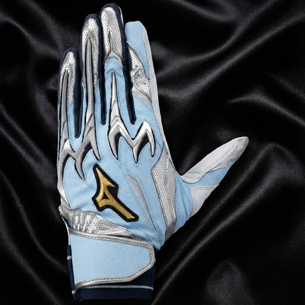 Mizuno Pro Silicon Power Arc DI Batting Gloves 1EJEA550 – Diamond Emboss Sheepskin Palm (Limited Color / Adult / Both Hands)