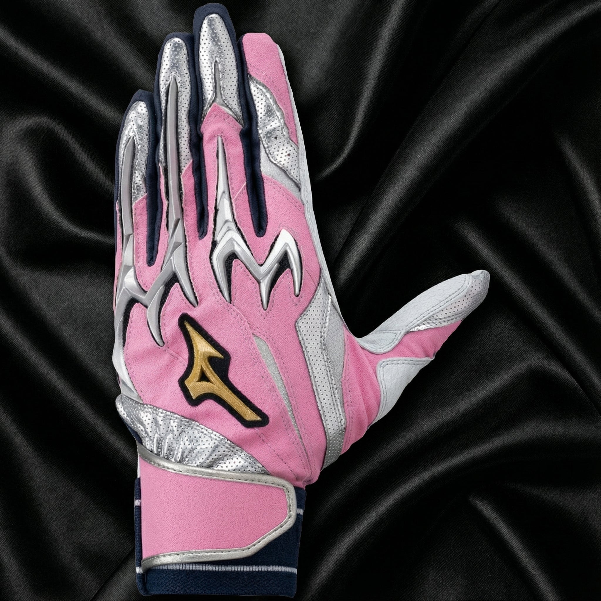 Mizuno Pro Silicon Power Arc DI Batting Gloves 1EJEA550 – Diamond Emboss Sheepskin Palm (Limited Color / Adult / Both Hands)