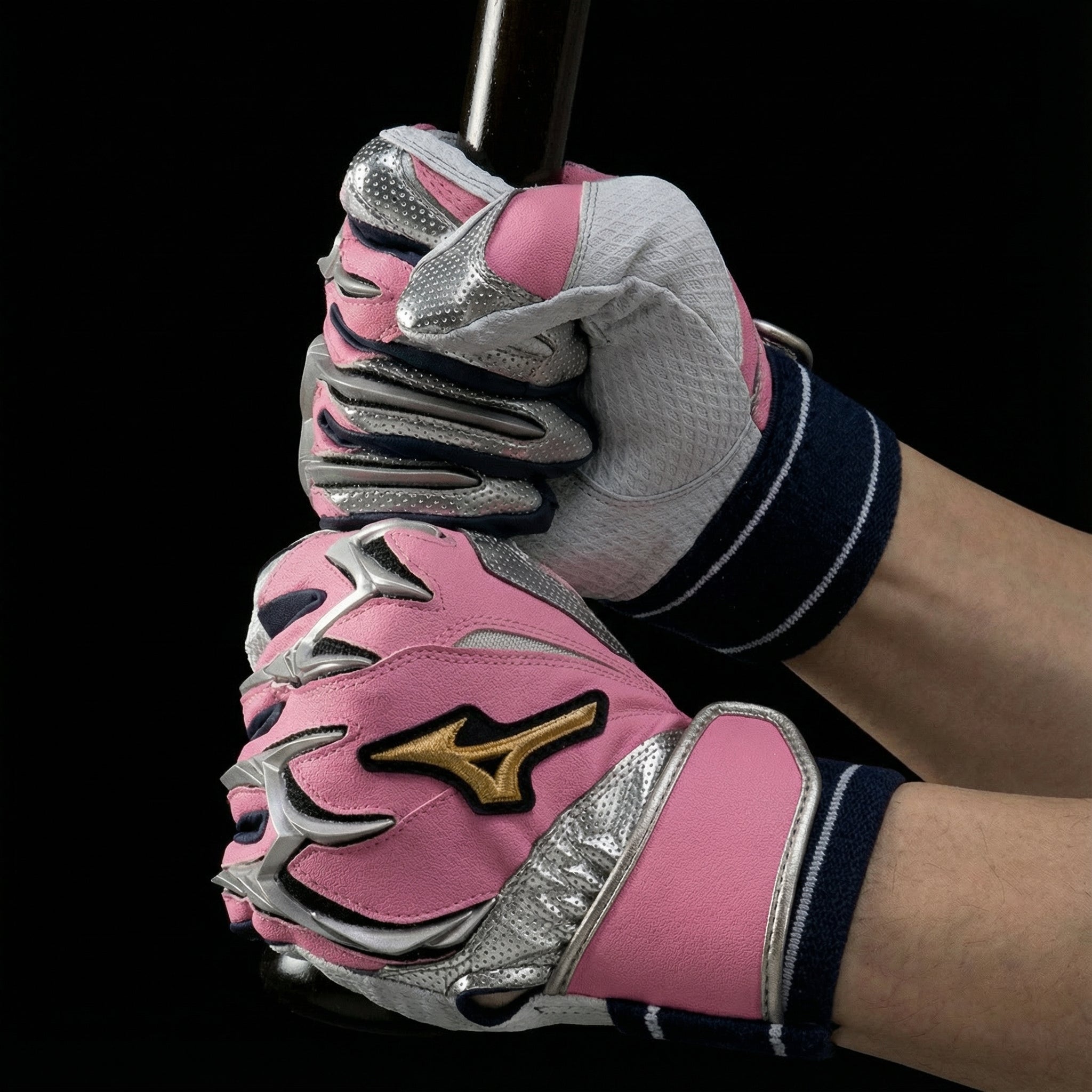 Mizuno Pro Silicon Power Arc DI Batting Gloves 1EJEA550 – Diamond Emboss Sheepskin Palm (Limited Color / Adult / Both Hands)