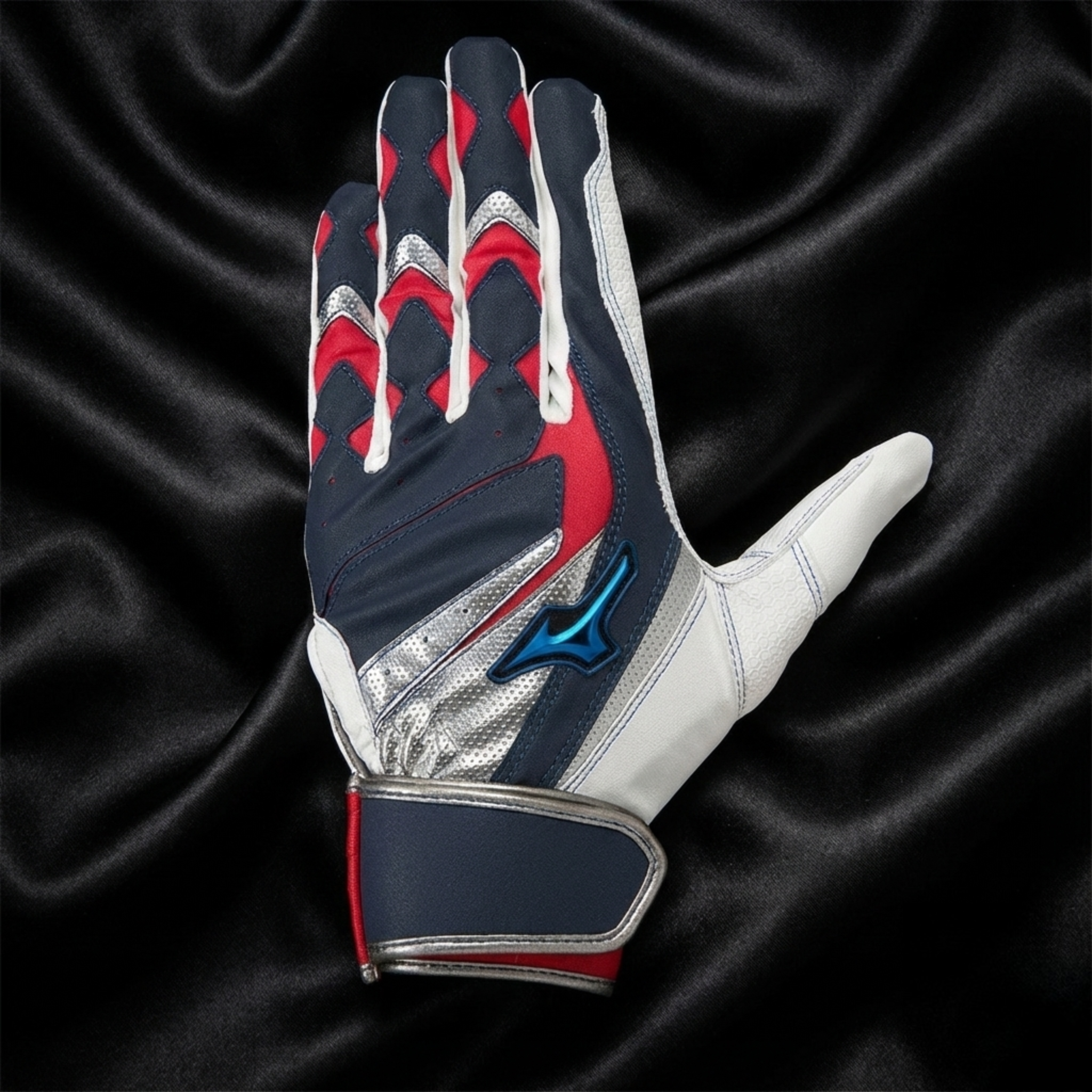 Mizuno WILLDRIVE BLUE Batting Gloves – Motion Drive Technology (Both Hands)
