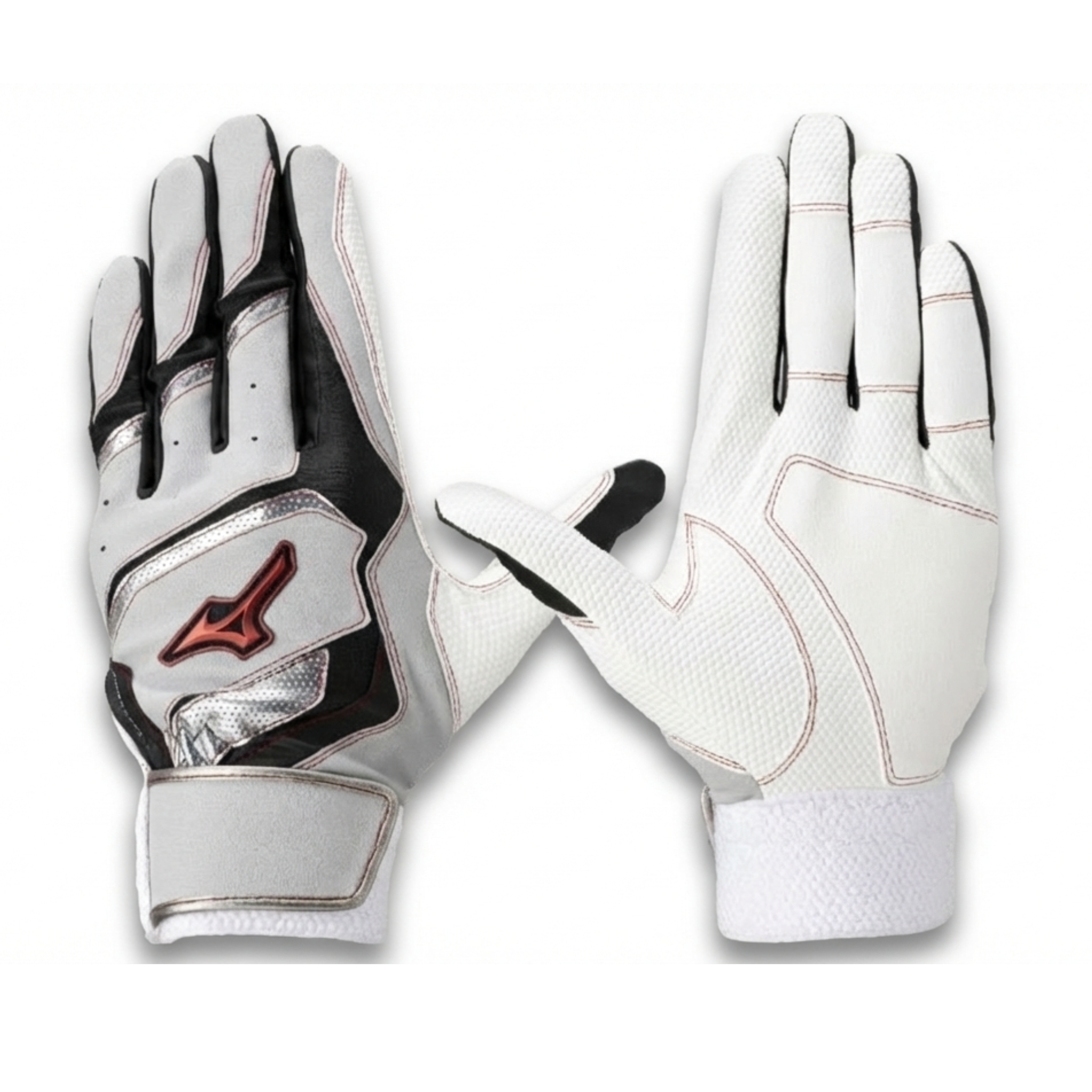 Mizuno Willdrive Red Youth Batting Gloves