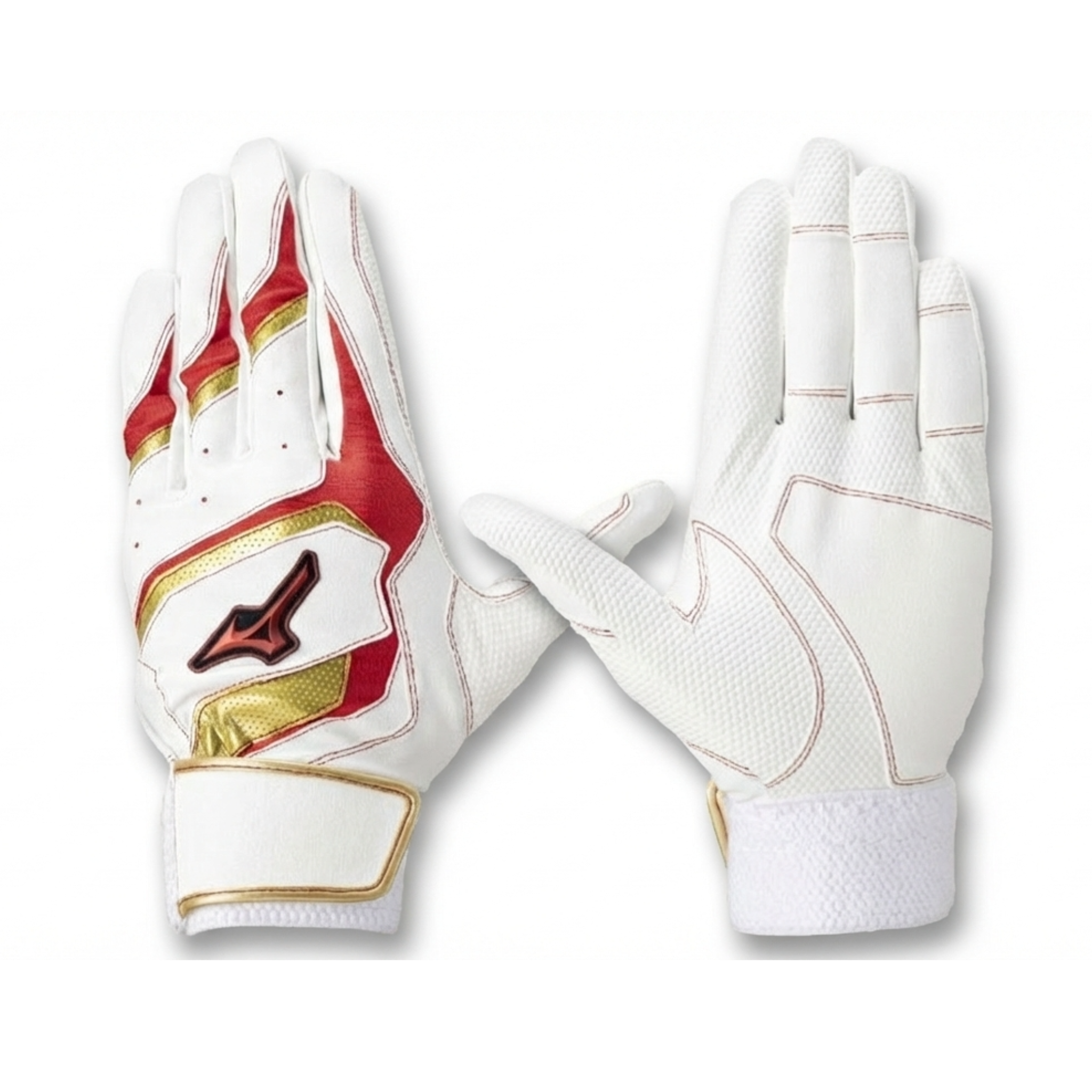 Mizuno Willdrive Red Youth Batting Gloves