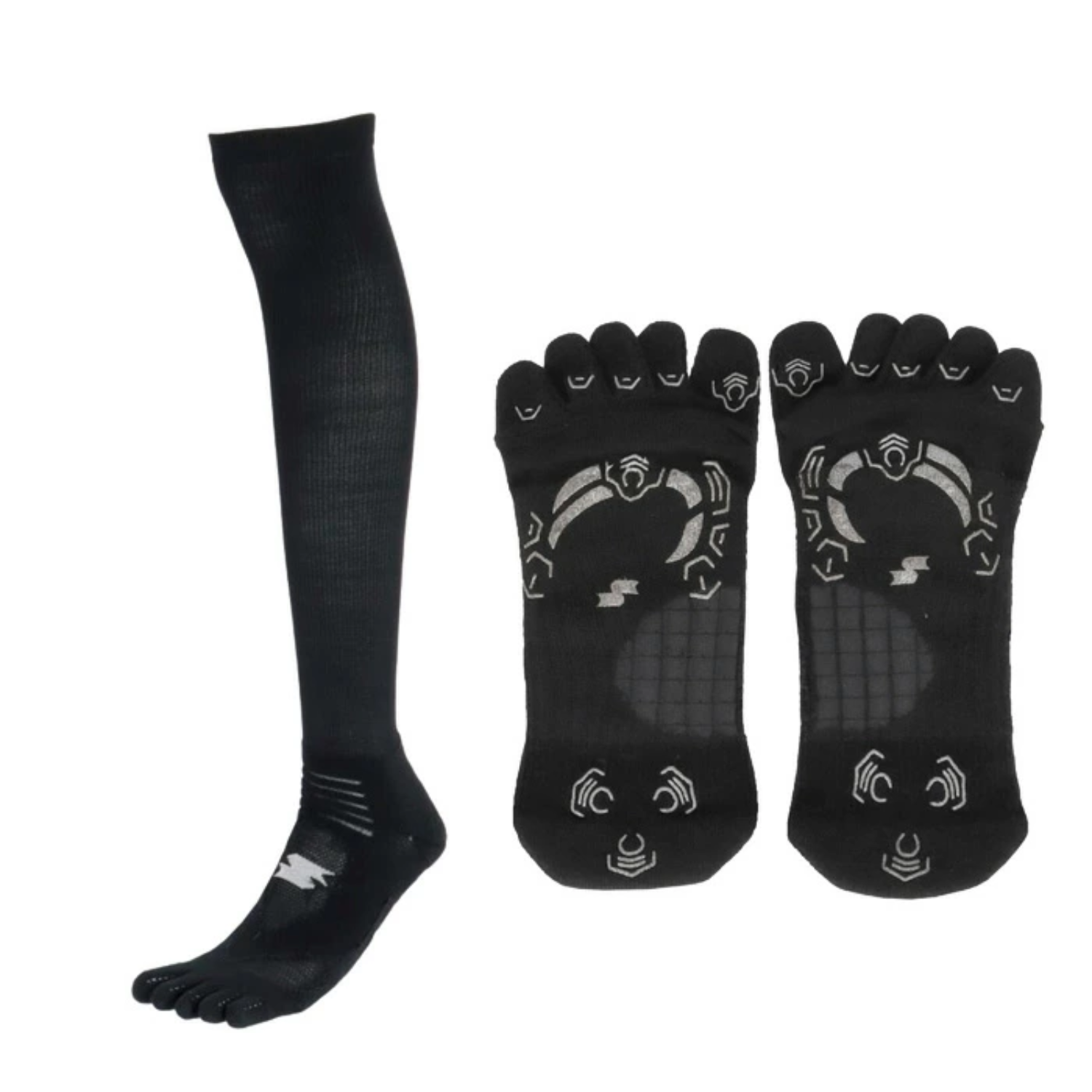 SSK Five-Toe Compression Support Socks - One Pair
