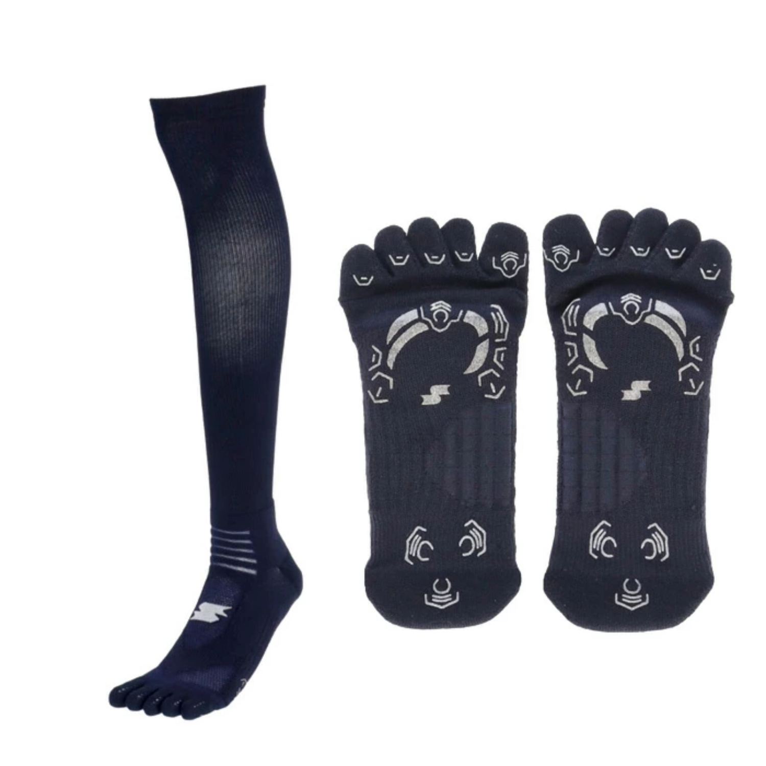 SSK Five-Toe Compression Support Socks - One Pair