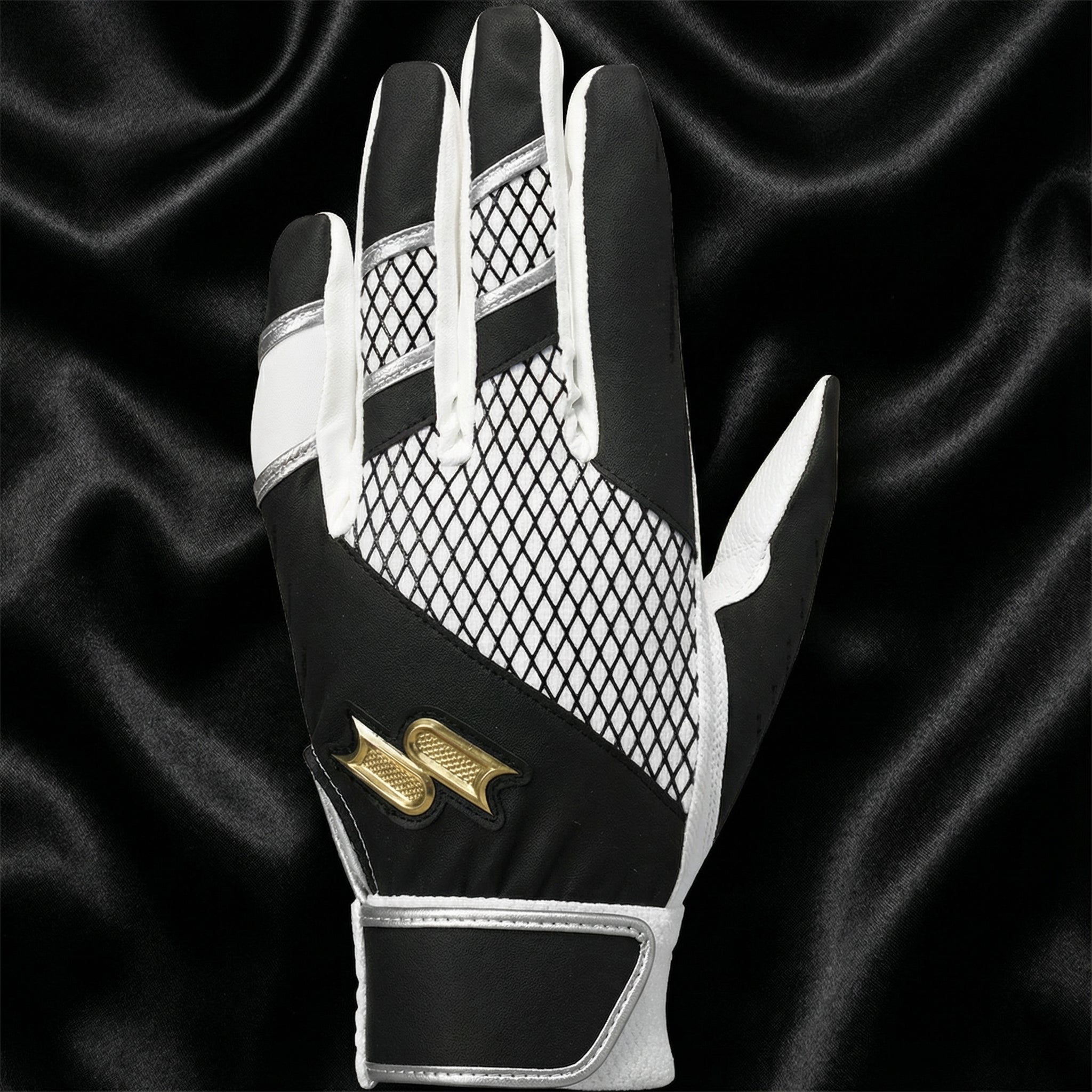 SSK Proedge Batting Gloves EBG5300W – Dual Grip Digi-Grab Palm (Single Band / Washable / Both Hands)