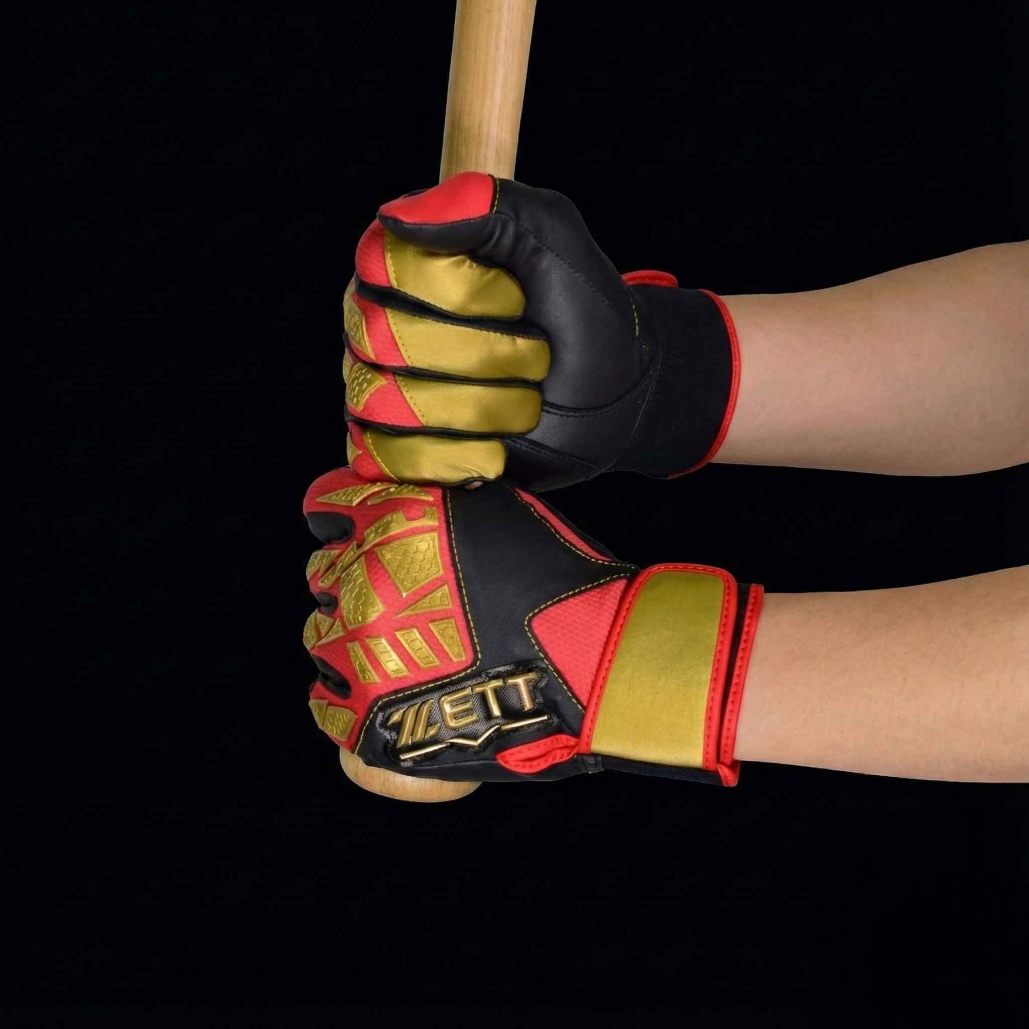 ZETT NEOSTATUS Batting Gloves BG798 – Zero-Slip Slick Leather Grip (Washable / Both Hands)