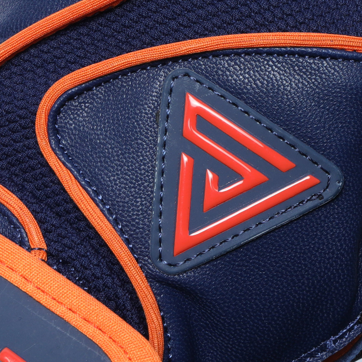 S-VOLTA Premium Cabretta Leather Batting Gloves – Orange / Navy