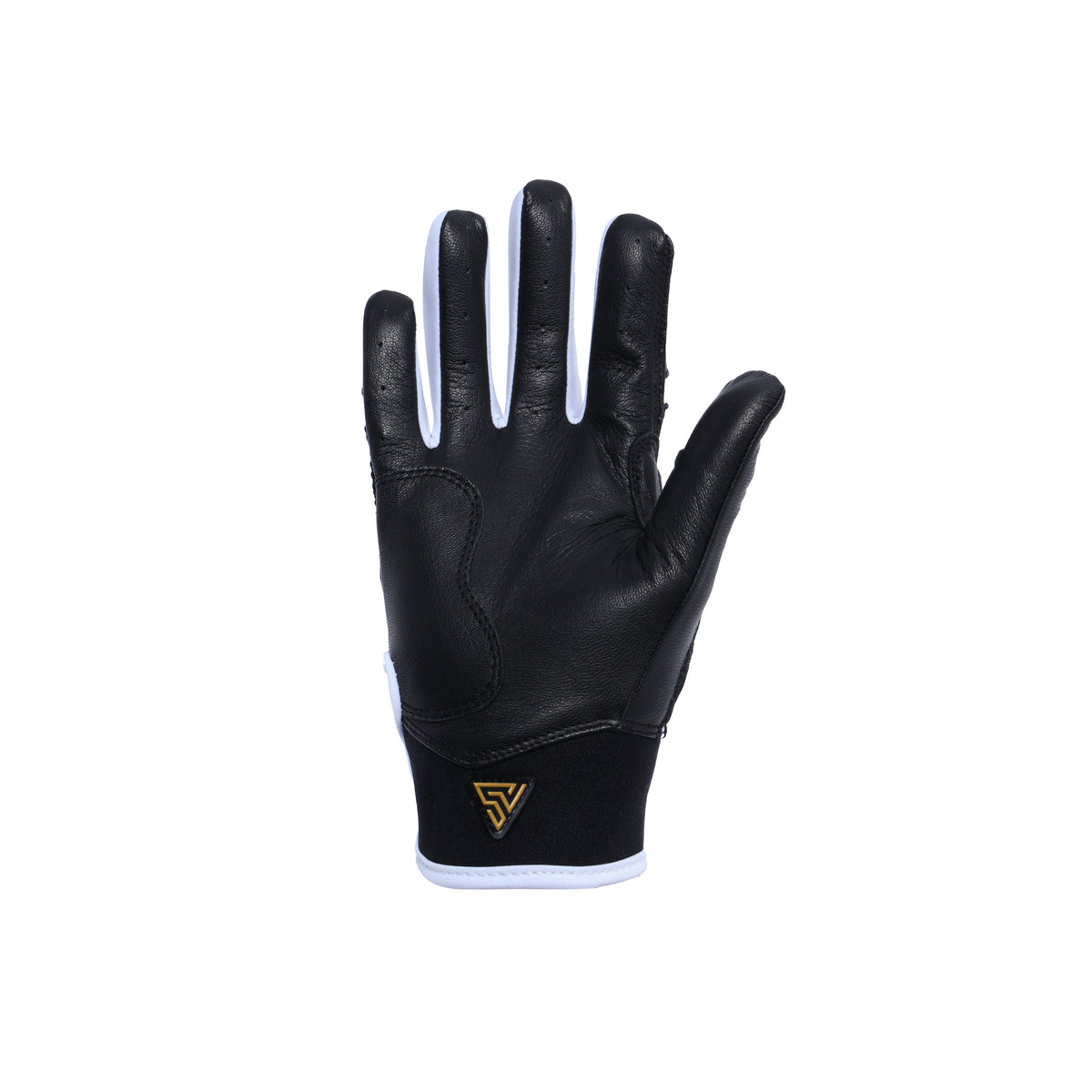 S-VOLTA Premium Cabretta Leather Batting Gloves – Black / White
