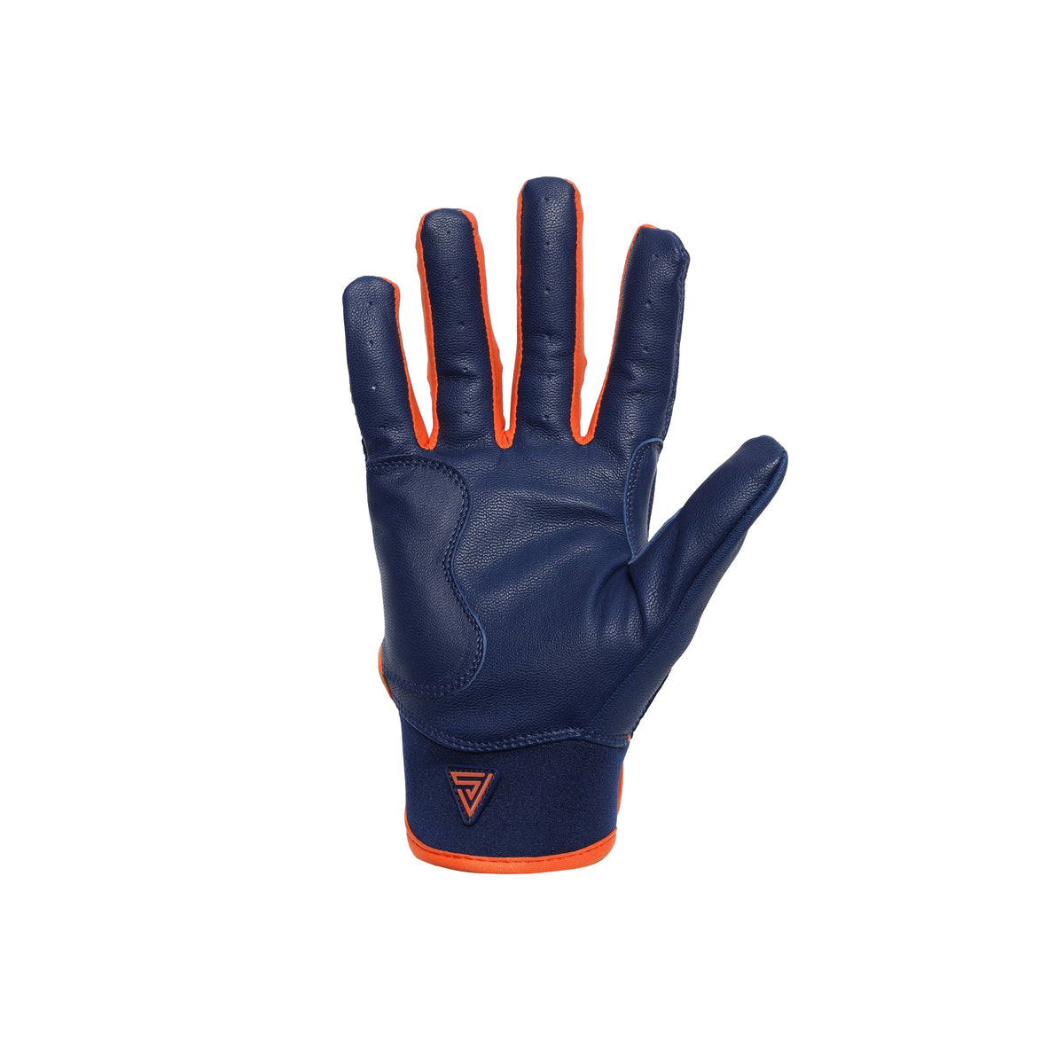 S-VOLTA Premium Cabretta Leather Batting Gloves – Orange / Navy